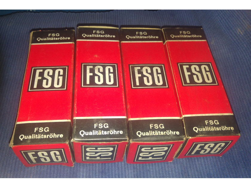 4 x FSG / RSD Vintage  6L6 GB/GC NOS NIB  E. Germany Quad matched values tested & factory date