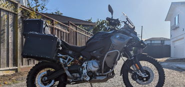2022 BMW F 850 GS "BLACK STORM METALLIC" motorcycle for rent near Millbrae, CA