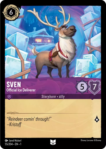 Sven card from Disney's Lorcana: The First Chapter.