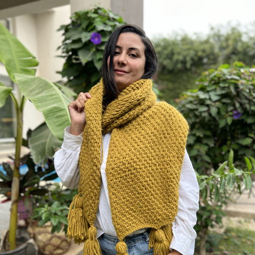Tunisian Crochet pattern - Rosewood Scarf