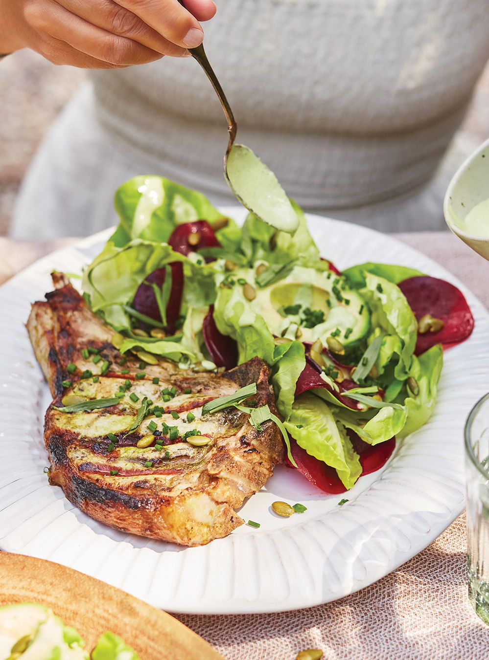 Grilled Veal with Beet and Avocado Salad | RICARDO
