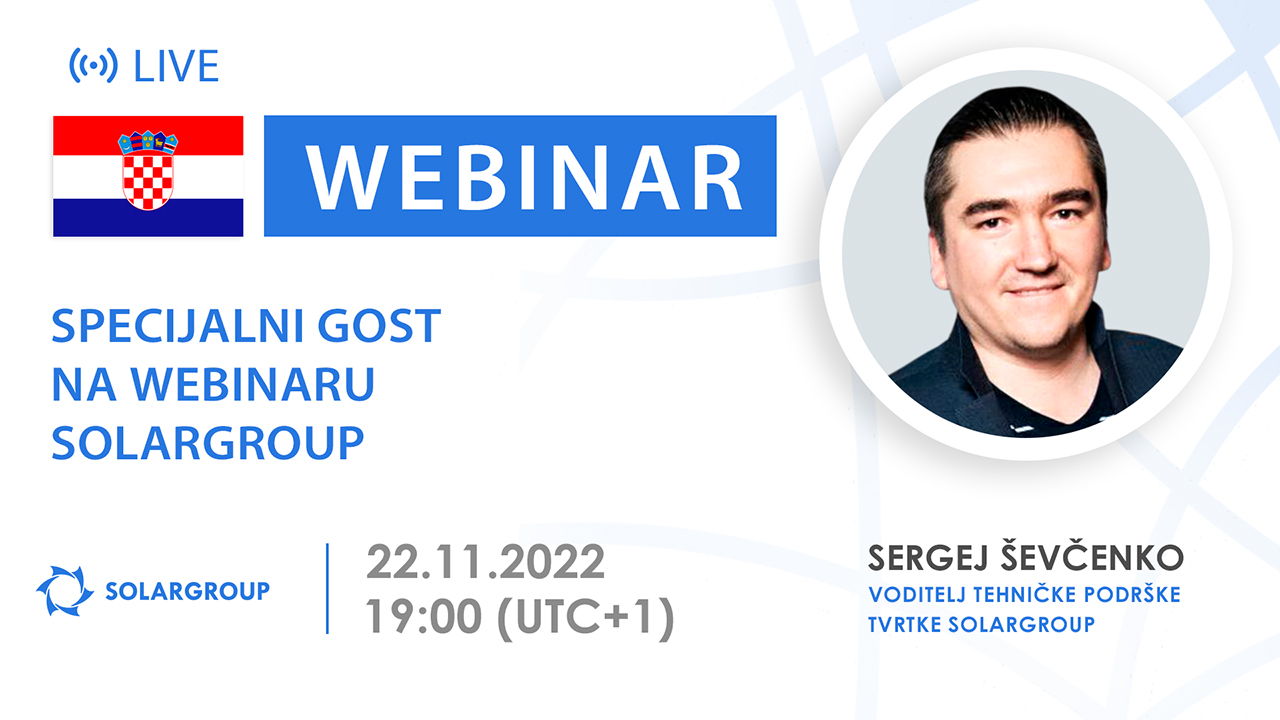 Croatia. Specijalni gost na webinaru SOLARGROUP
