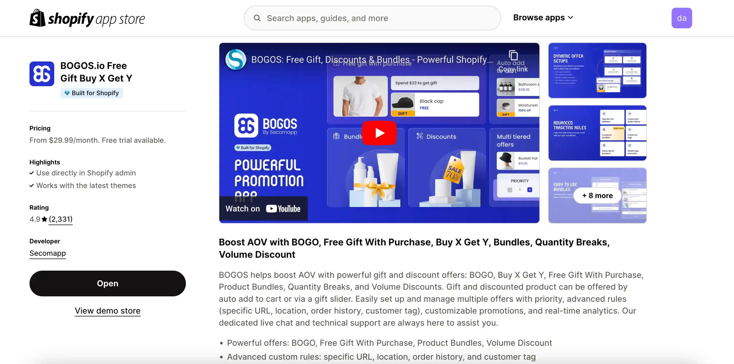 bogos.io free gift buy x get y