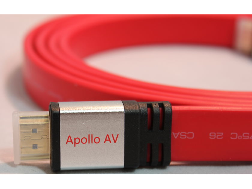 Apollo AV Lightning v2 12m HDMI - 5% silver plated OFC conductors - huge value in HDMI