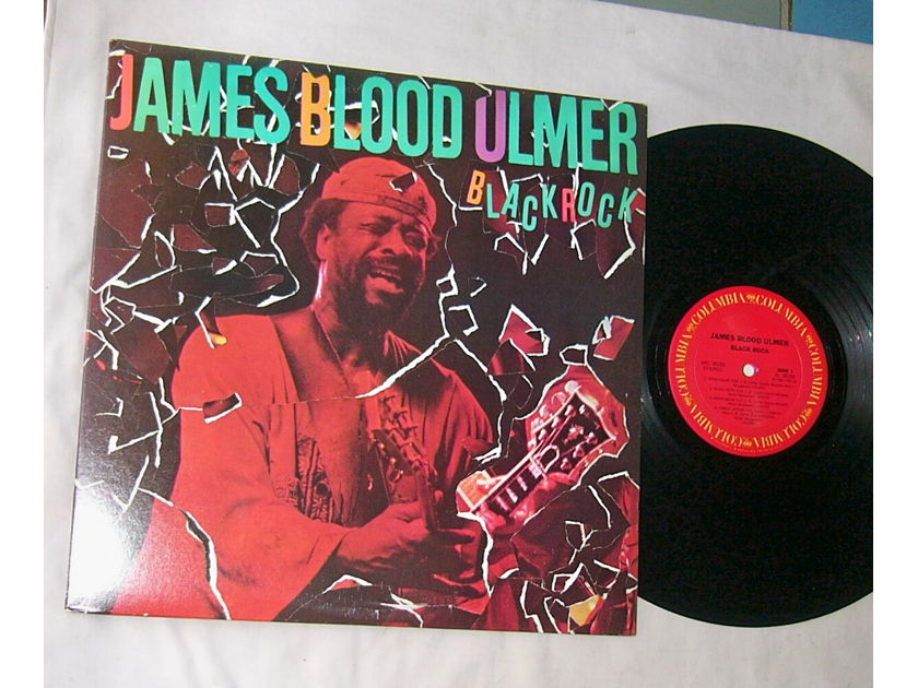 JAMES BLOOD ULMER - BLACK ROCK - - RARE ORIG 1982 BLUES ROCK LP - PROMO - COLUMBIA