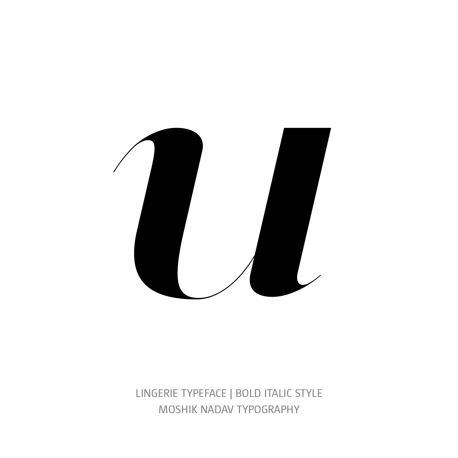 Lingerie Typeface Bold Italic u