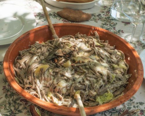Cooking classes Chiuro: A special-flavored Seratina: Pizzoccheri night