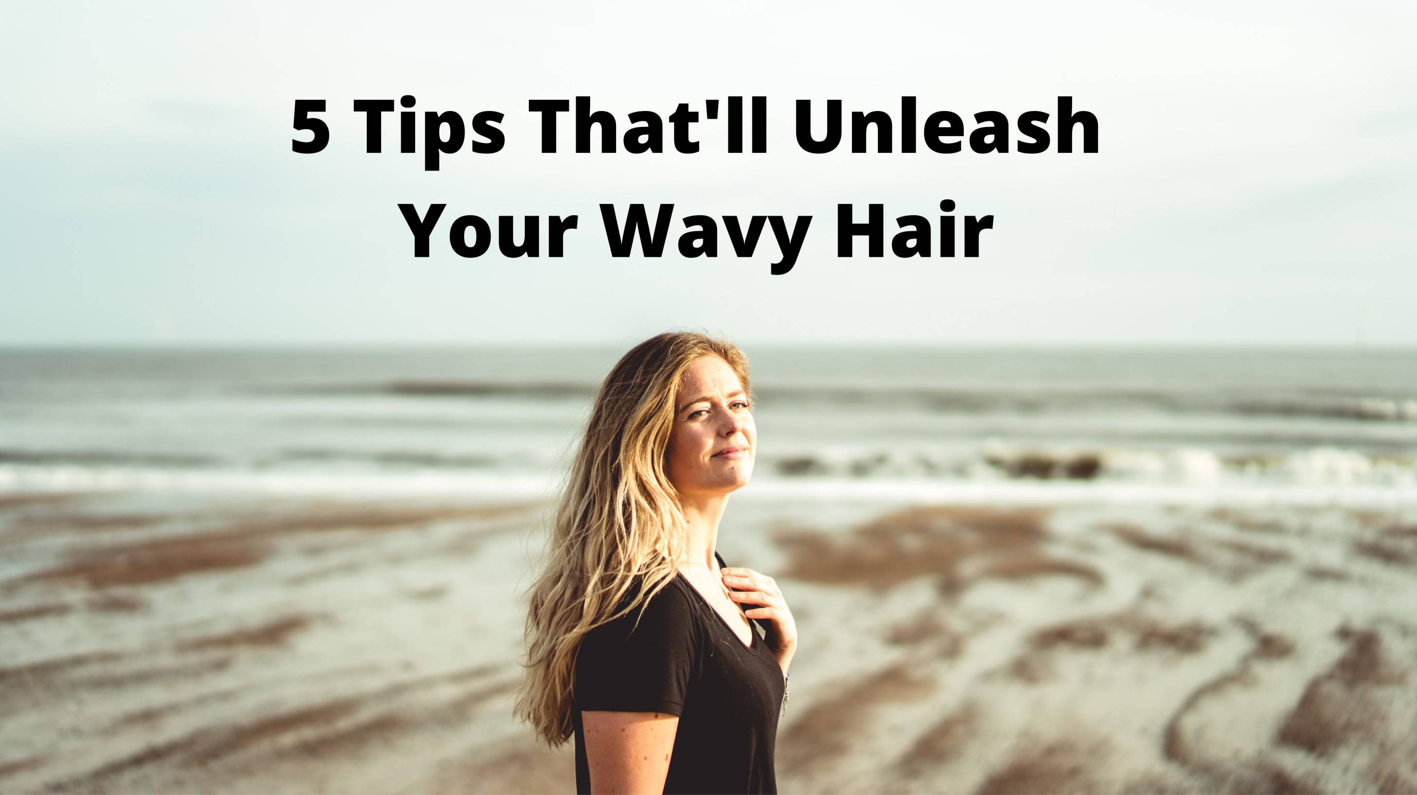 Image of women with wavy hair walking down beach