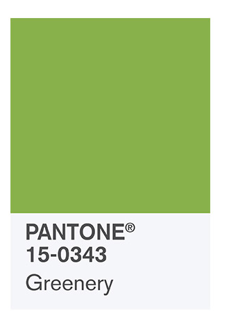 Pantone 15-0343 Greenery