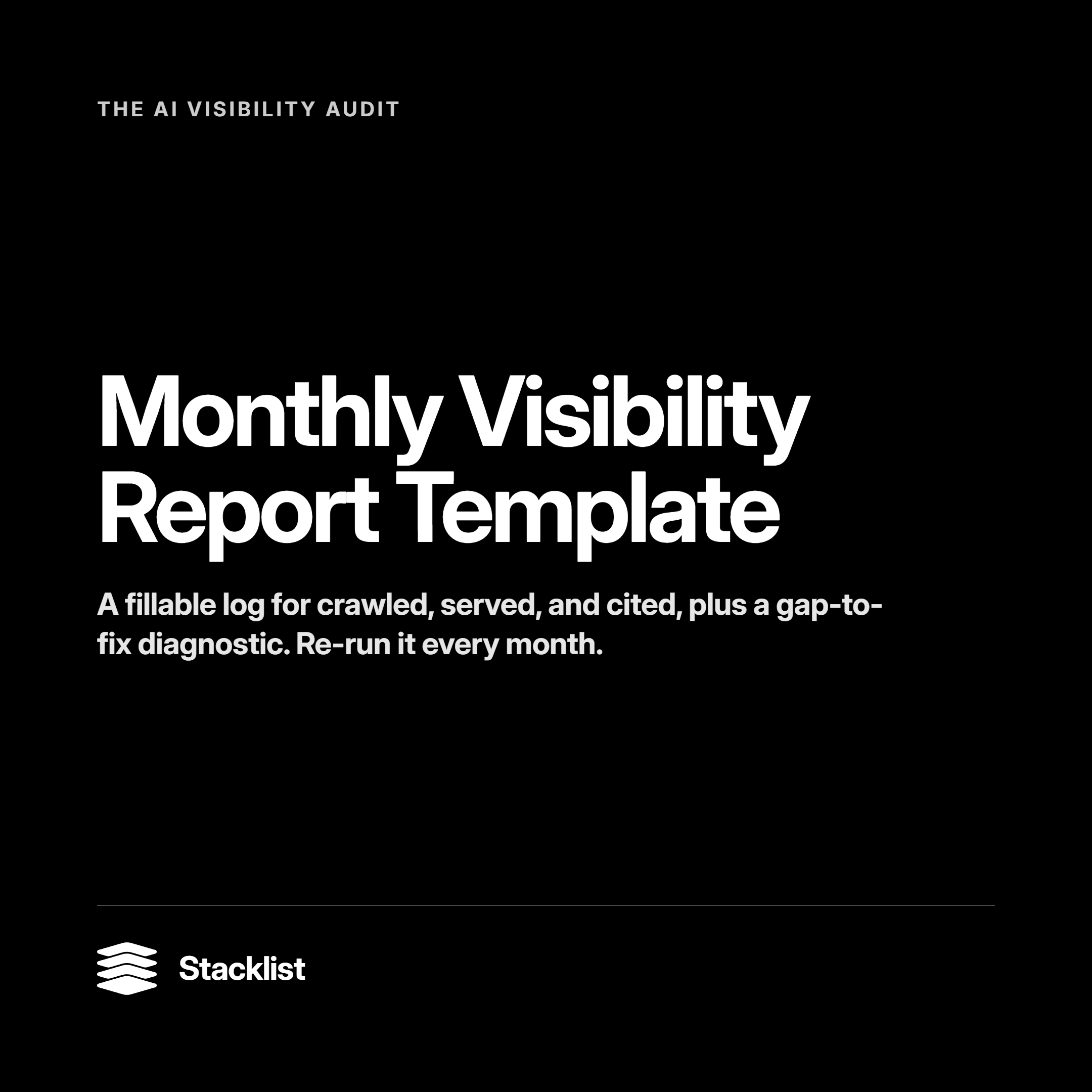 Monthly Visibility Report