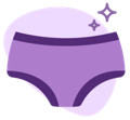 purple cotton underwear