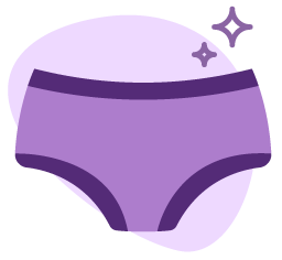 purple cotton underwear