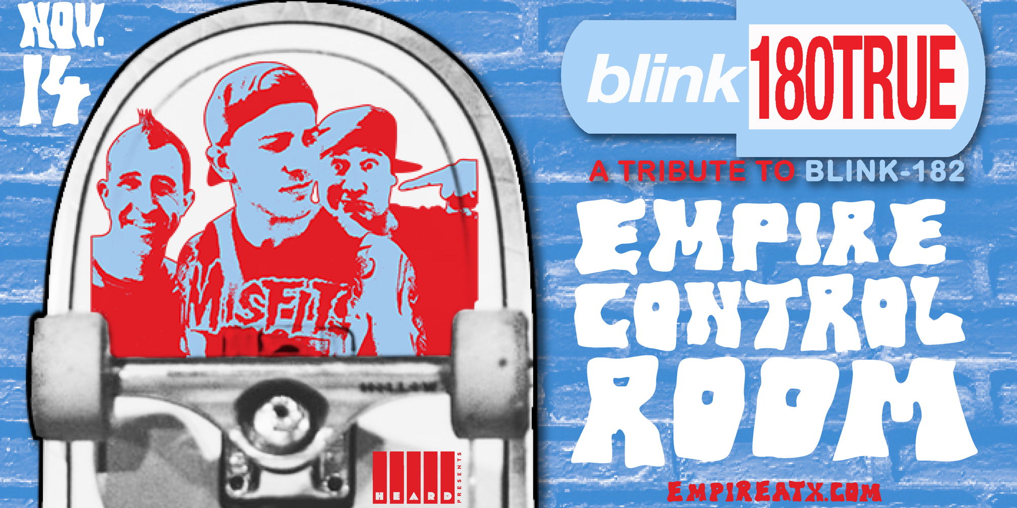 Blink 180 True at Empire Control Room - 11/14 promotional image