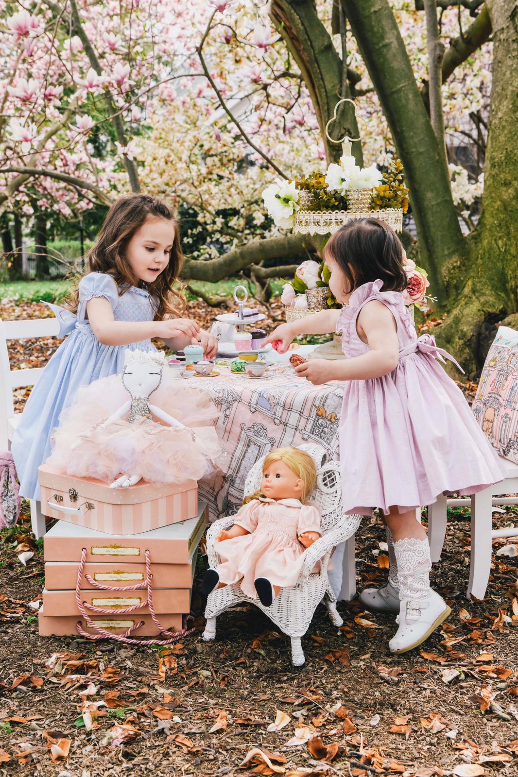 Tea party smocked dress