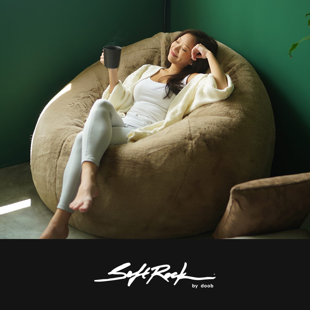The SoftRock Collection features bean bags designed for lush interiors.
