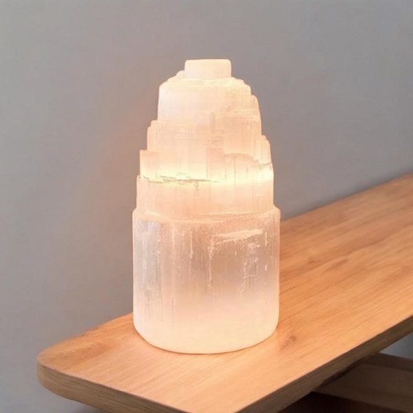 Selenite Lamp – 20cm