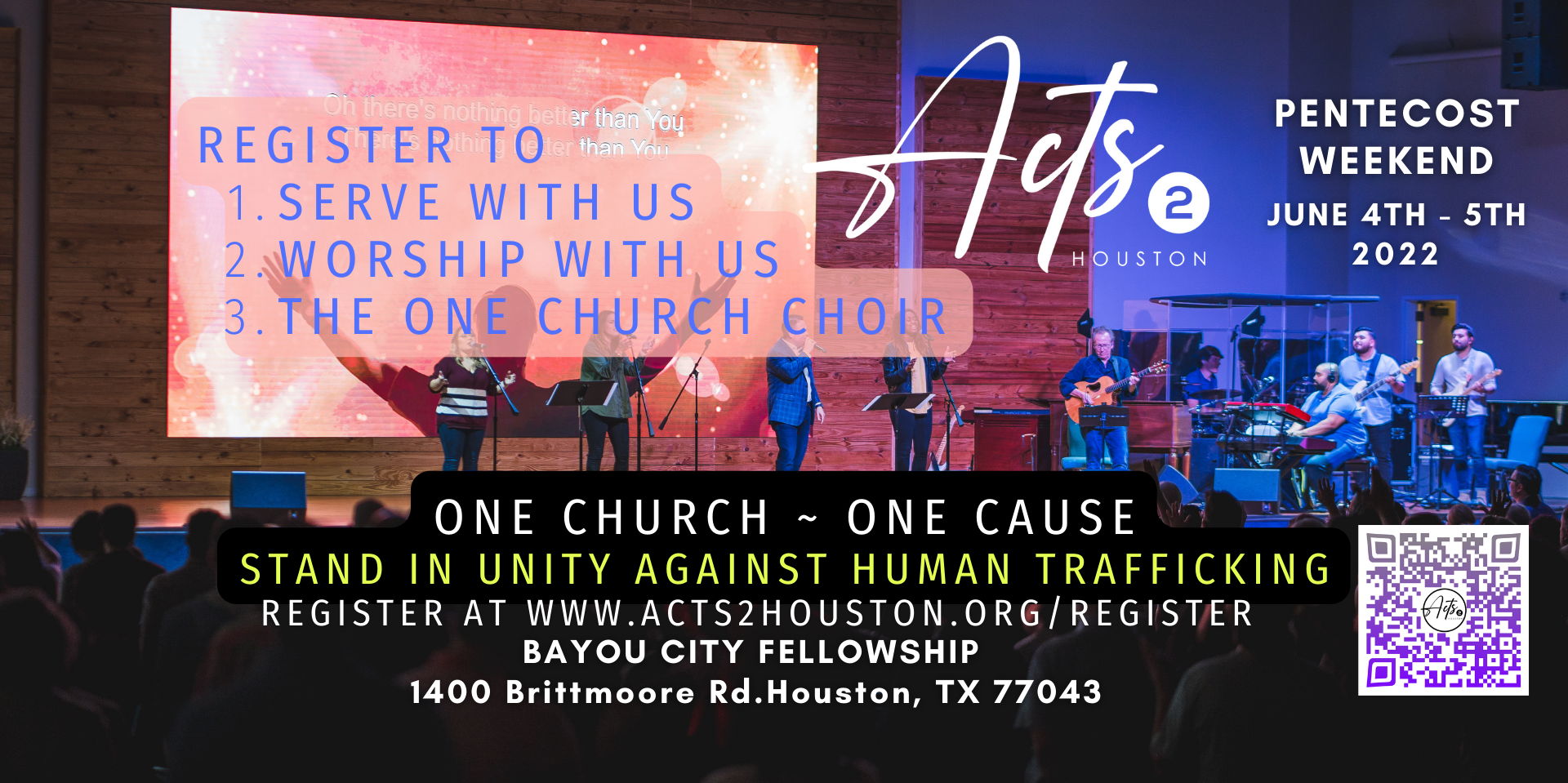 Acts 2 Houston 2022 promotional image