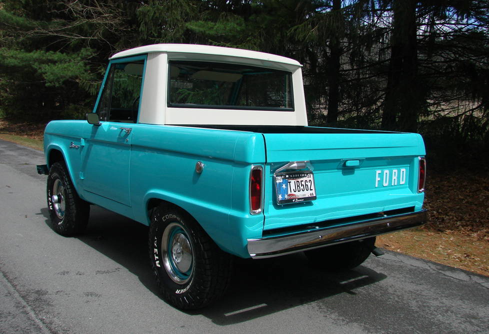 1966 ford bronco half cab pickup vehicle history image 2