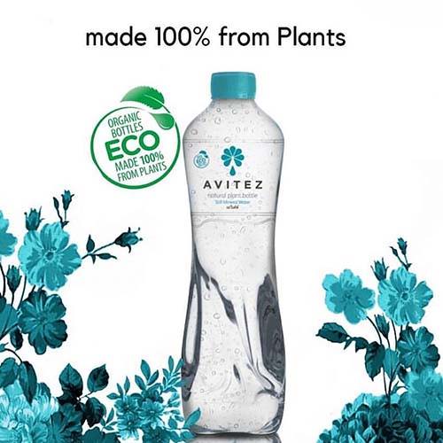 water bottle 100% made from plants