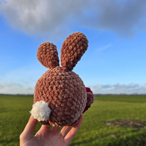 LoveHugBunny - English - Crochet pattern (PDF download) - In love Valentine's bunny heart amigurumi easy Valentines Day gift buttocks booty