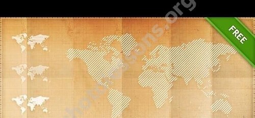 Карта мира в PSD формате - бесплатный Фотошоп исходник