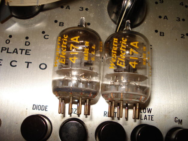 Western Electric  Tube  417A  2pcs matched ,  NOS ,ORIG...