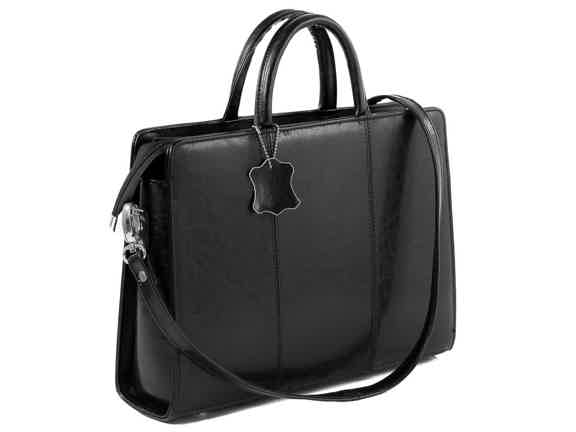 Damen-Leder-Aktentasche-Lehrertasche-Bürotasche-PELLARO