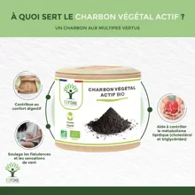 Charbon actif végétal - 2 x 60