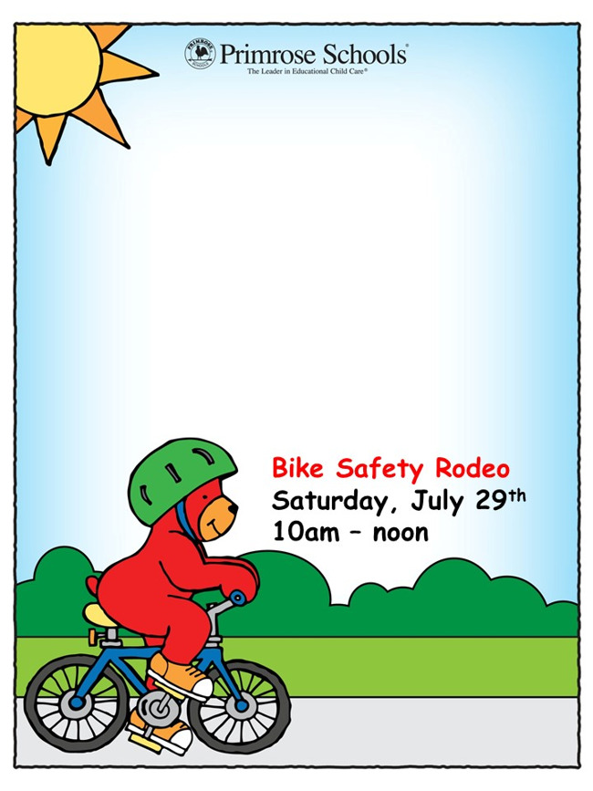 Bike safety rodeo poster