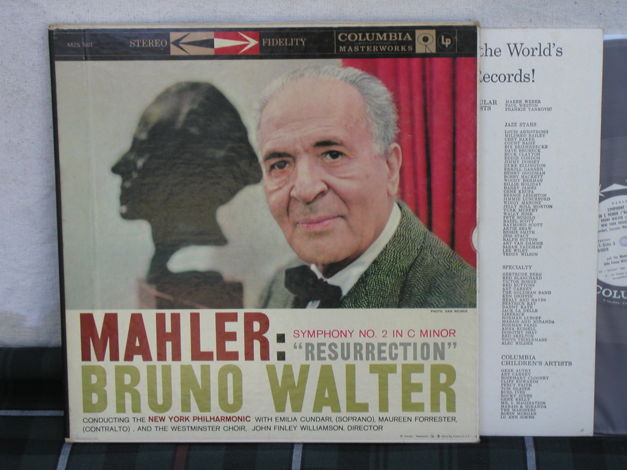 Walter/NYP Mahler Symphony No.2 - 2 LP Boxset 6 EYE WLP...
