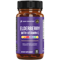 a bottle of the best elderberry gummy supplement compared to liquid formula