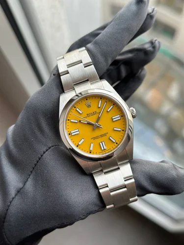 Rolex Oyster Perpetual 41 Yellow Dial