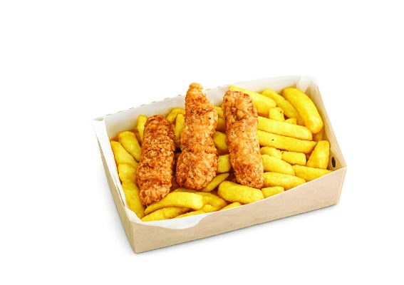 3 x Chicken Bites with Chips