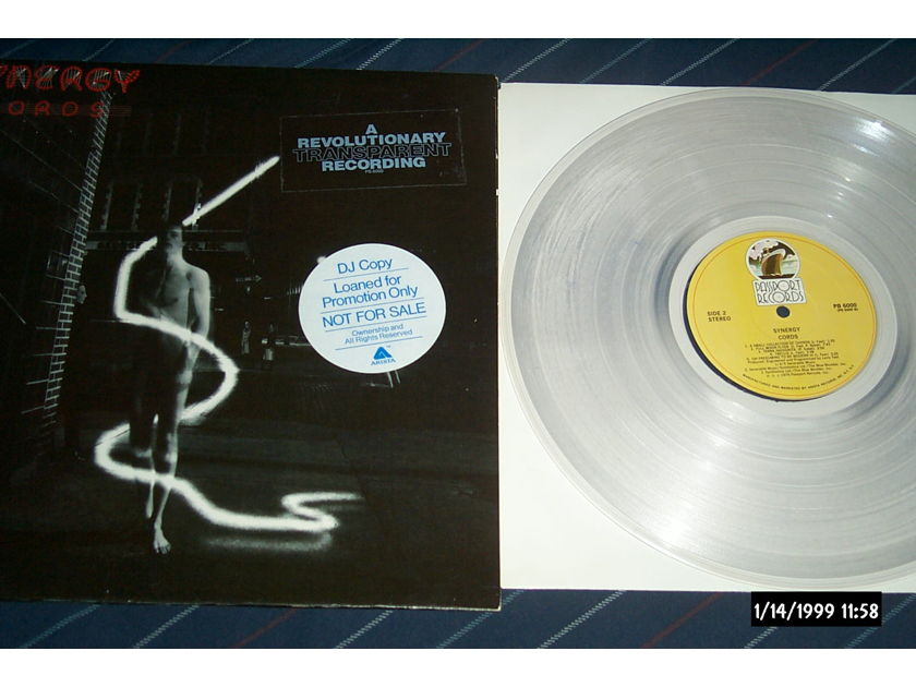 Synergy - Cords Clear Vinyl Promo LP NM Passport Records