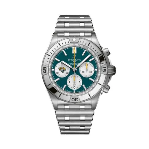 Chronomat B01 42 NFL Jacksonville Jaguars / Rouleaux