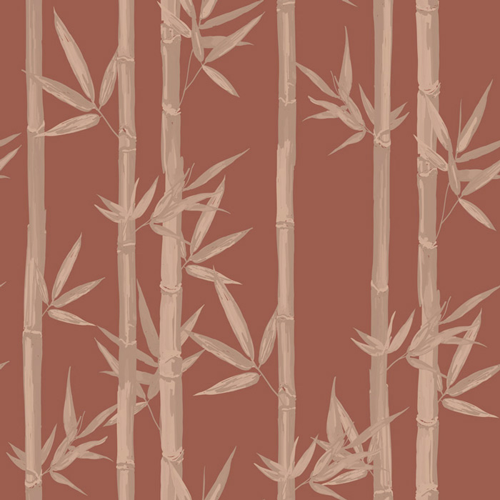 red tropical bamboo wallpaper pattern image
