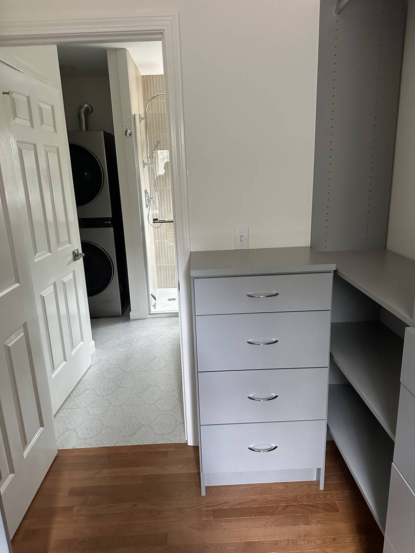 Installed closet