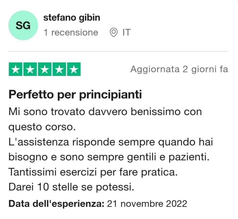 Corso di fotografia online Midnuances - 5 stelle su TrustPilot
