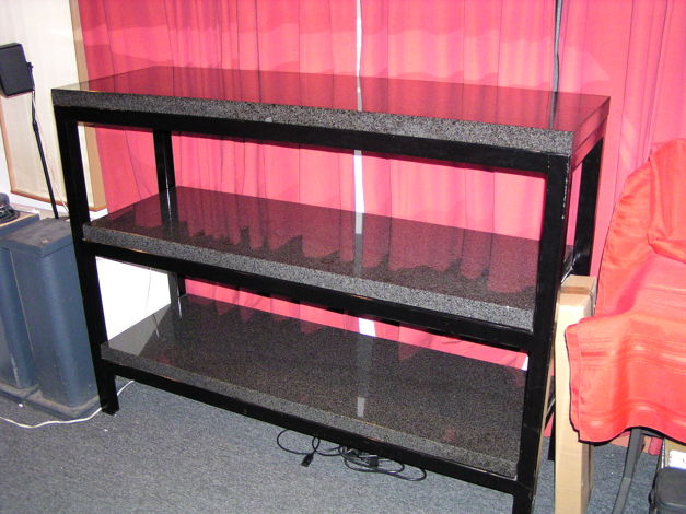 Custom/Special Order Steel and Marble 3-Shelf Equipment...