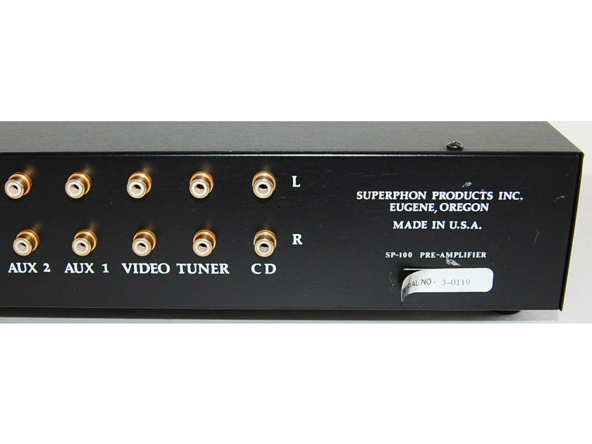 Superphon SP 100  Line Stage Buffered Stereo PreAmp Pre Amplifier Stan Warren
