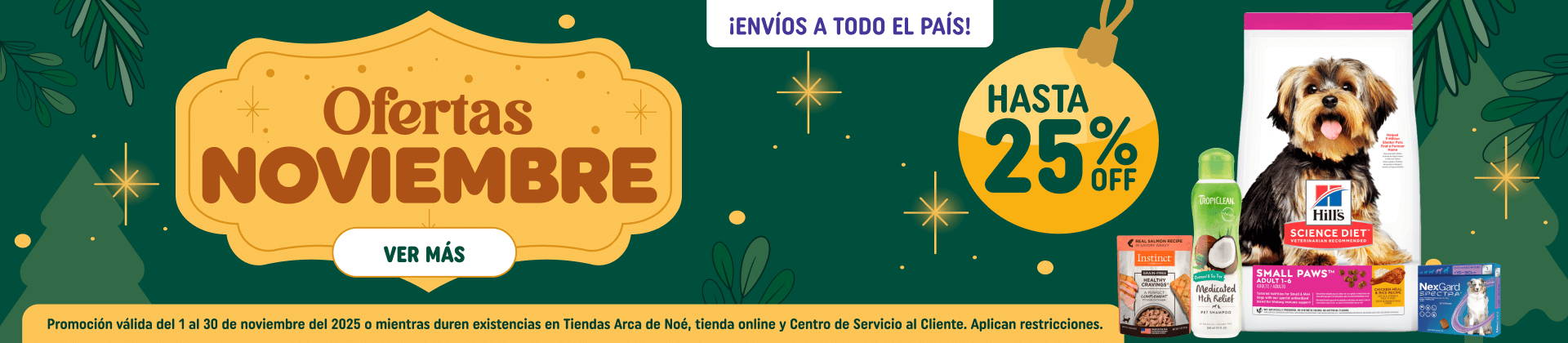 Ofertas de Noviembre - Hasta 25% Off