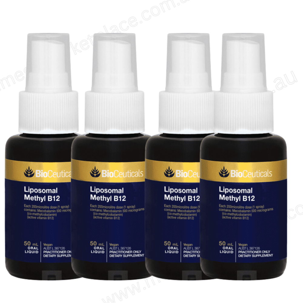 Lot of 4| Bioceuticals Liposomal Methyl B12 50Ml Oral Liquid