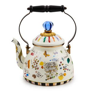 Mackenzie Childs Sketchbook 2 Quart Tea Kettle