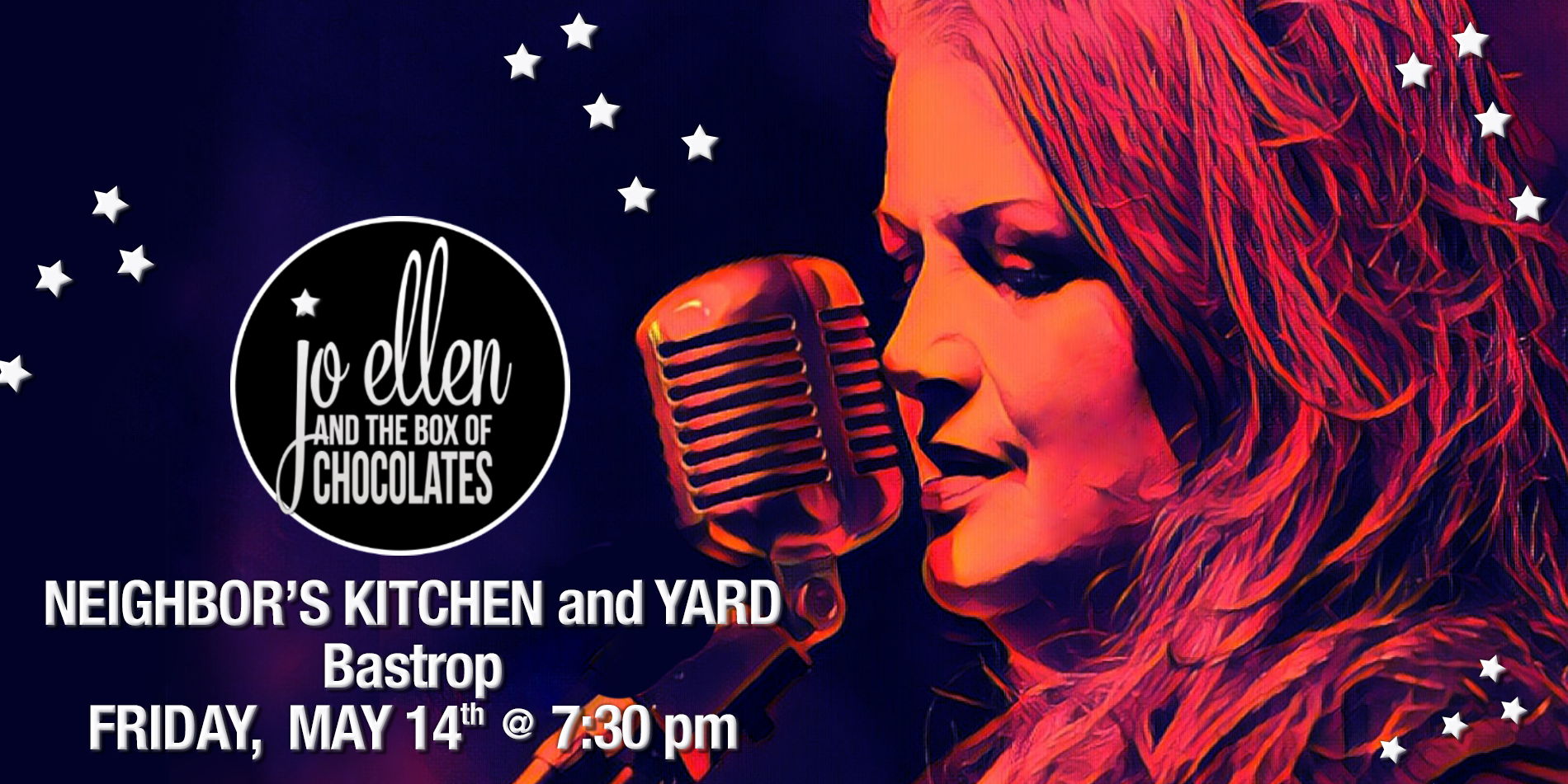 Jo Ellen and the Box of Chocolates at Neighbor's Kitchen and Yard promotional image