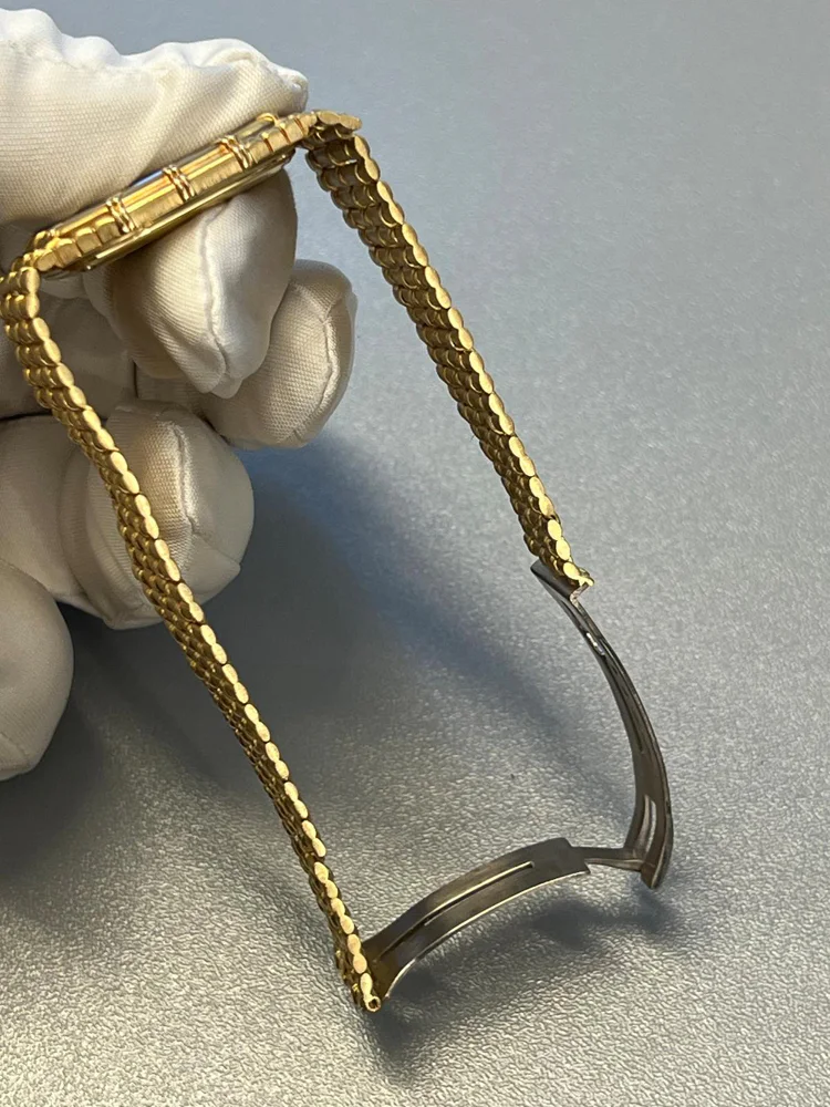 Bamboo Diamond Dial with Rubies Integrated Bracelet 17.9 cm