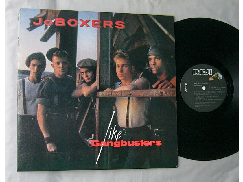 JoBOXERS LP--LIKE GANGBUSTERS-- - rare 1983 album on  RCA Victor-- special British new wave-rock
