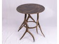 Antler Table Made of Metal Brass 