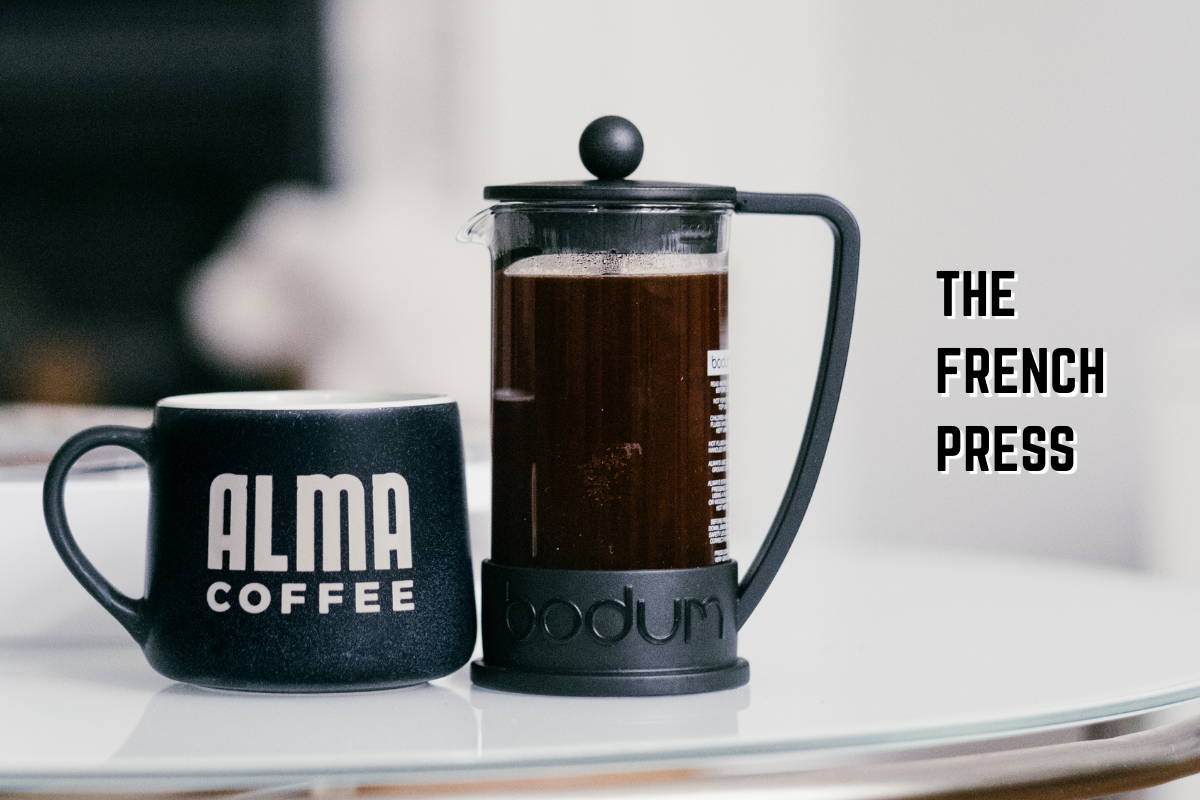 A french press.