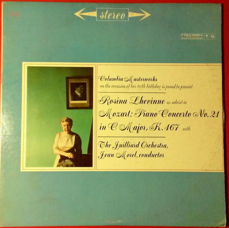 Rosina Lhevinne - Mozart Piano Concerto No 21 Columbia ...