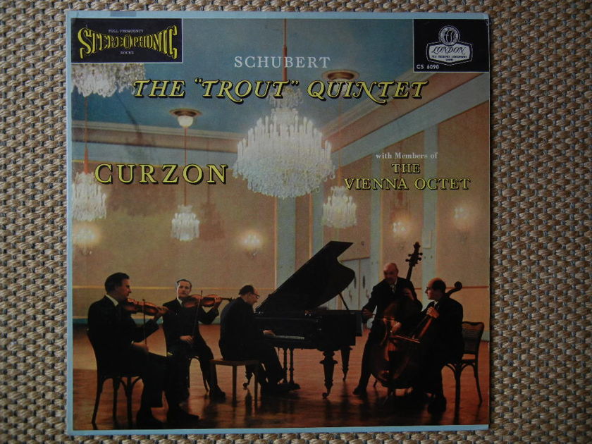 SCHUBERT/ - THE ''TROUT'' QUINTET/ Piano Quintet/London Blueback CS-6090 Stereo